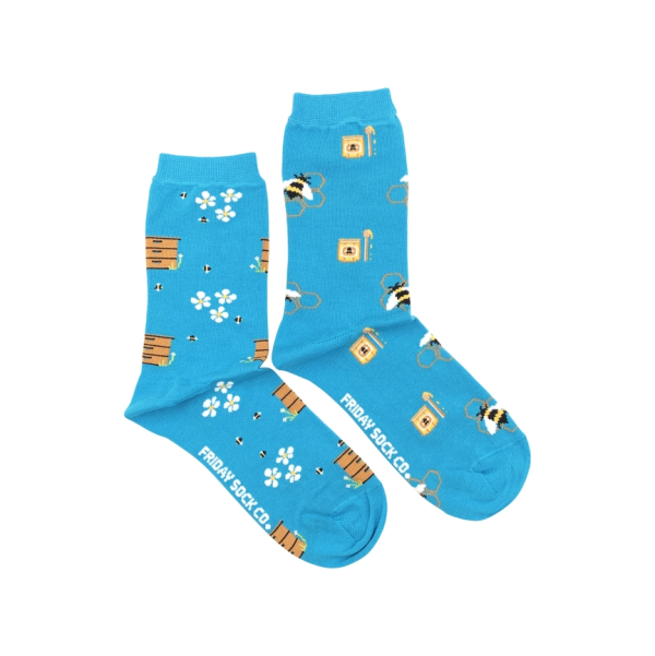 Womens Bee Hive and Honey Socks