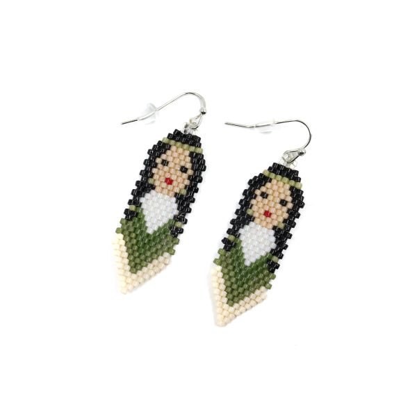 Green Lady Earrings scaled