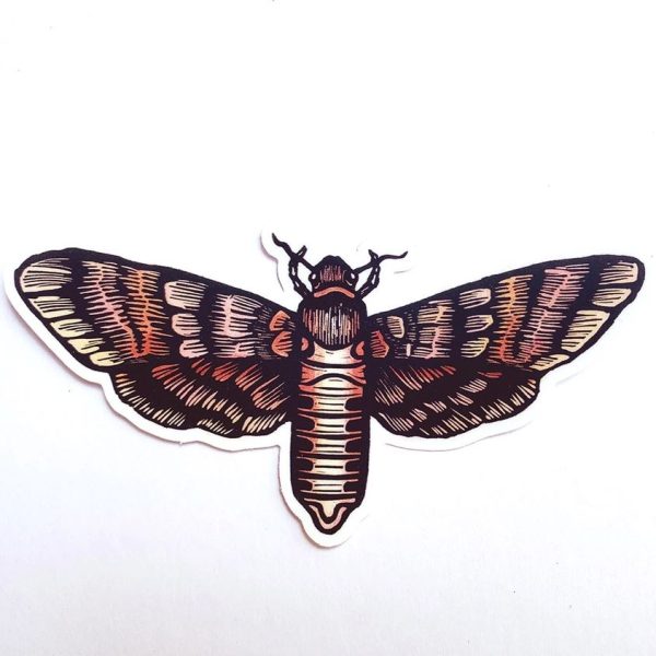 Hawk Moth Vinyl Sticker