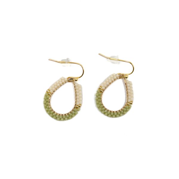 Light Green Teardrop Earrings scaled