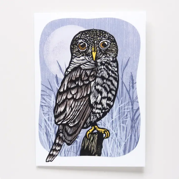 Night Owl Greeting Card