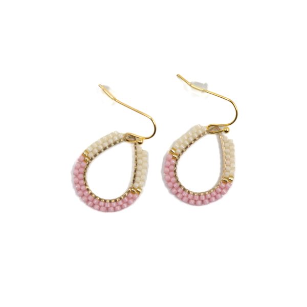 Pink Teardrop Earrings scaled