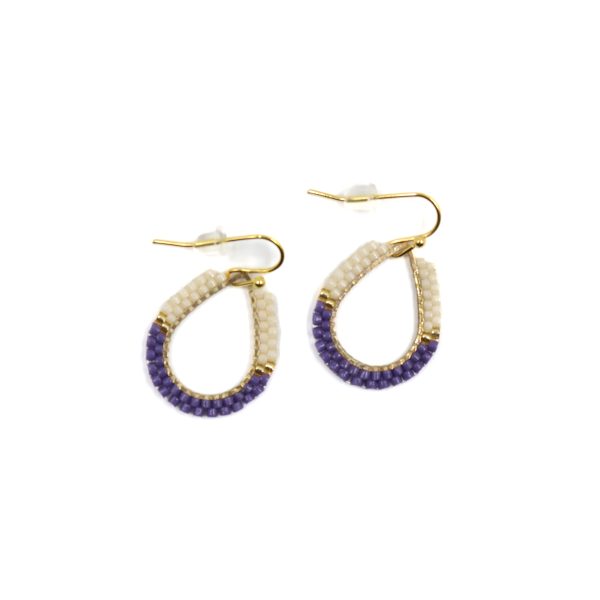 Purple Teardrop Earrings scaled