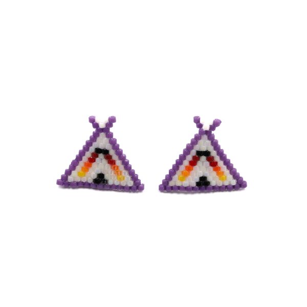 Purple Tipi Studs scaled