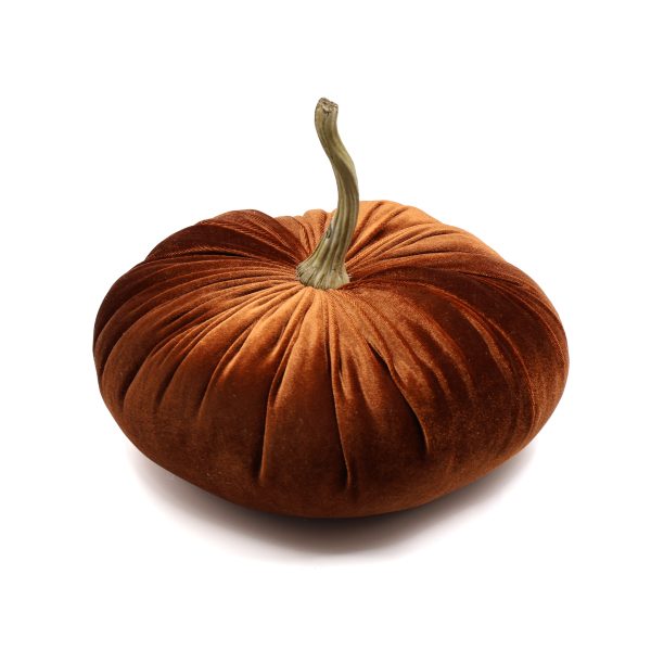 Large Orange Velvet Pumpkin scaled