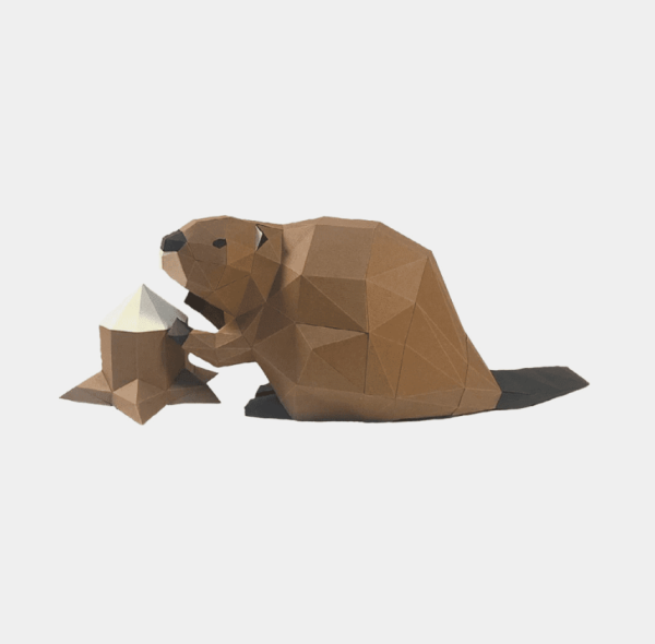 Beaver with Log