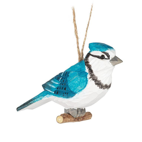 Blue Jay on Branch Ornament