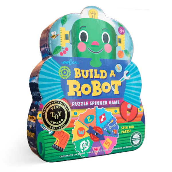 Build a Robot Spinner Game packaging