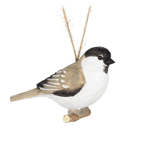 Chickadee on Branch Ornament