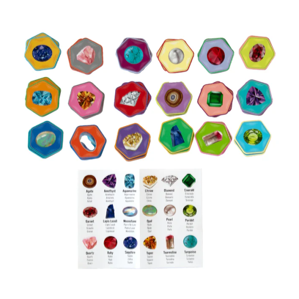 Little Gemstone Matching Game cards