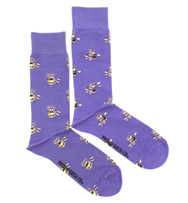 MensCookingRaccoonSocks