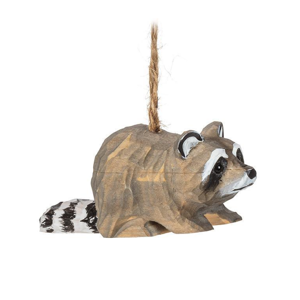 Raccoon Carved Ornament