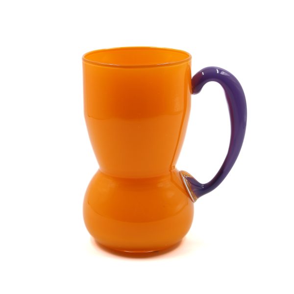 Orange Purple Handle Mug scaled