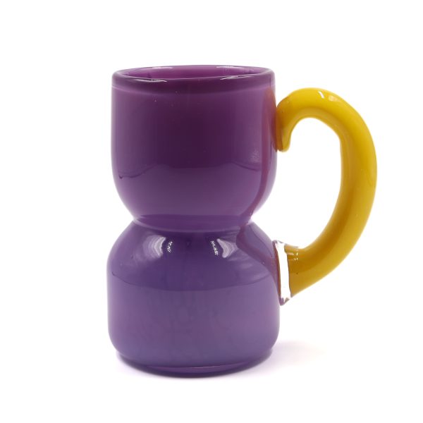 Purple Yellow Handle Mug scaled