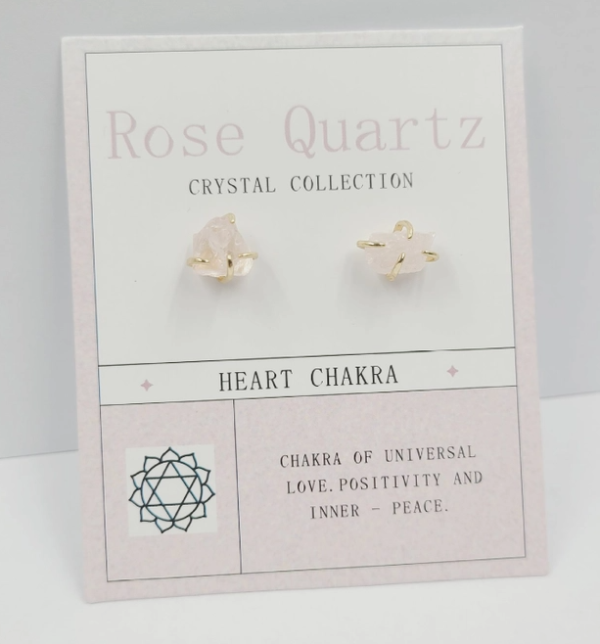 Rose Quarts Chakra earrings