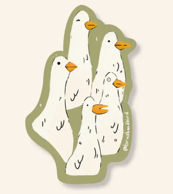 Duck Group Sticker