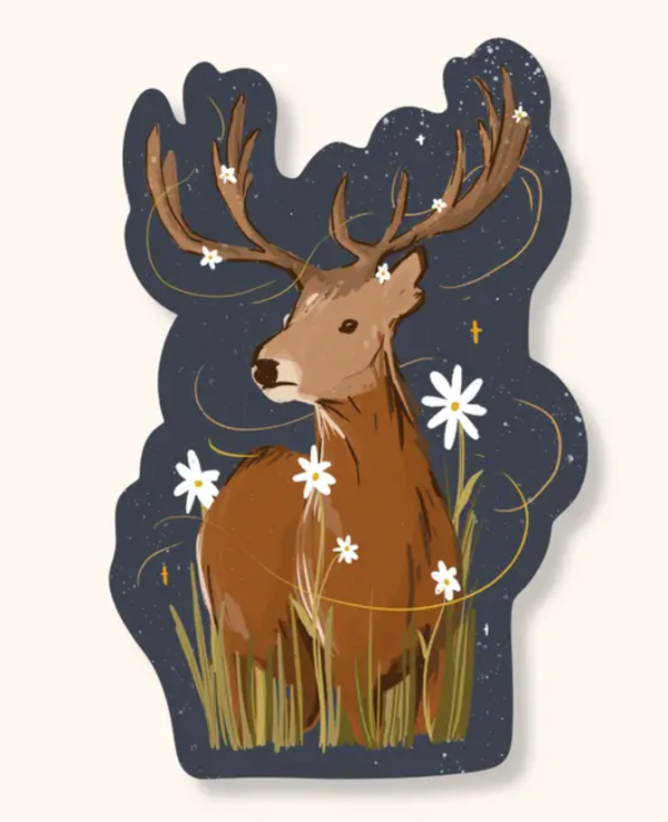 Meadow Deer Sticker