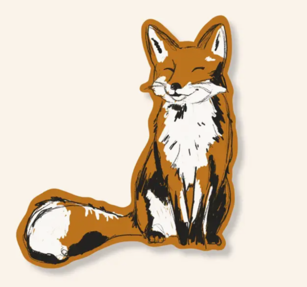 Smiling Fox Sticker