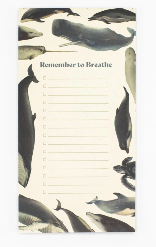 Whales List Pad Whales List Pad