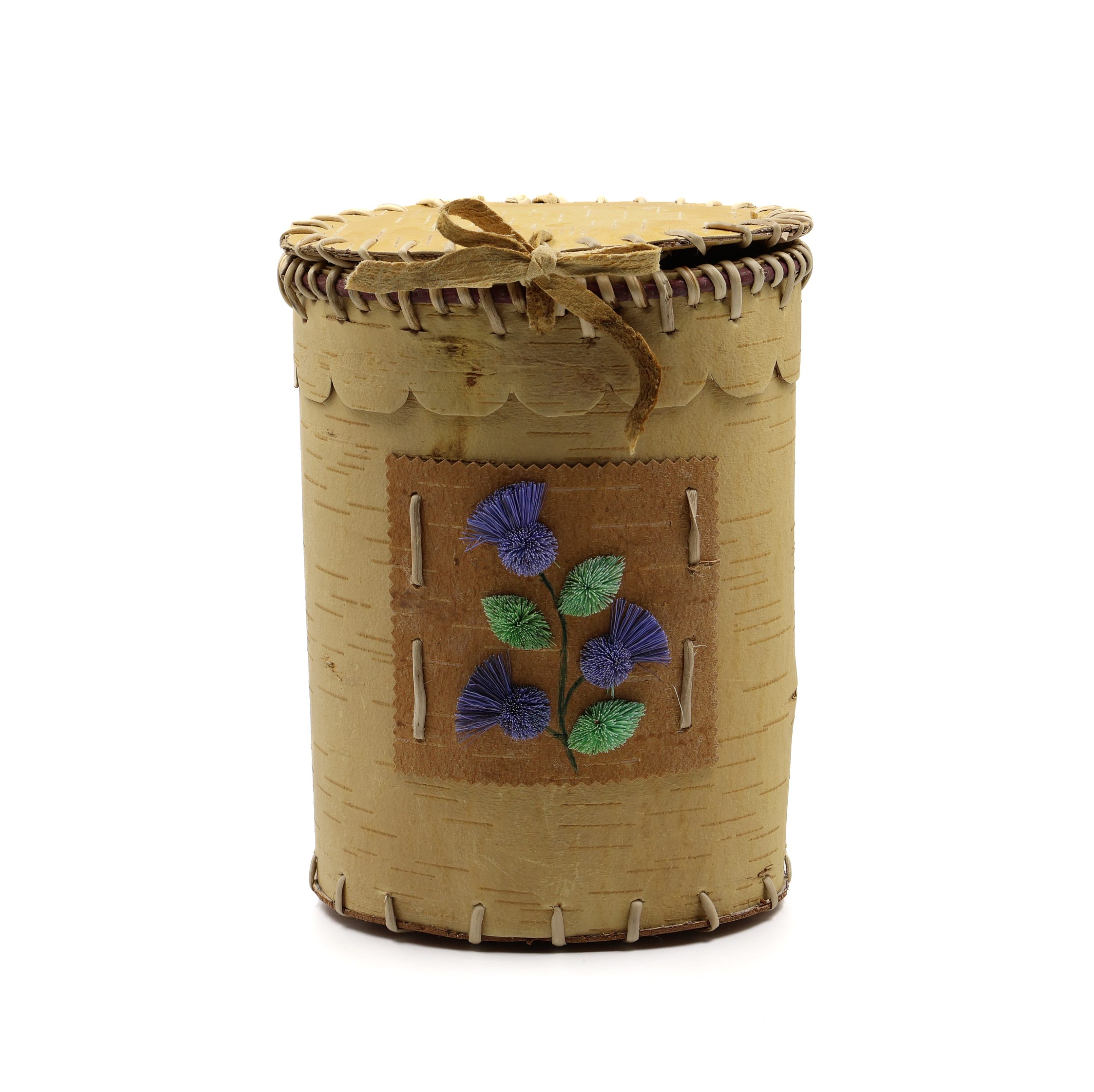 Birch Basket Tall Purple & Green Birch Basket Tall Purple Green scaled