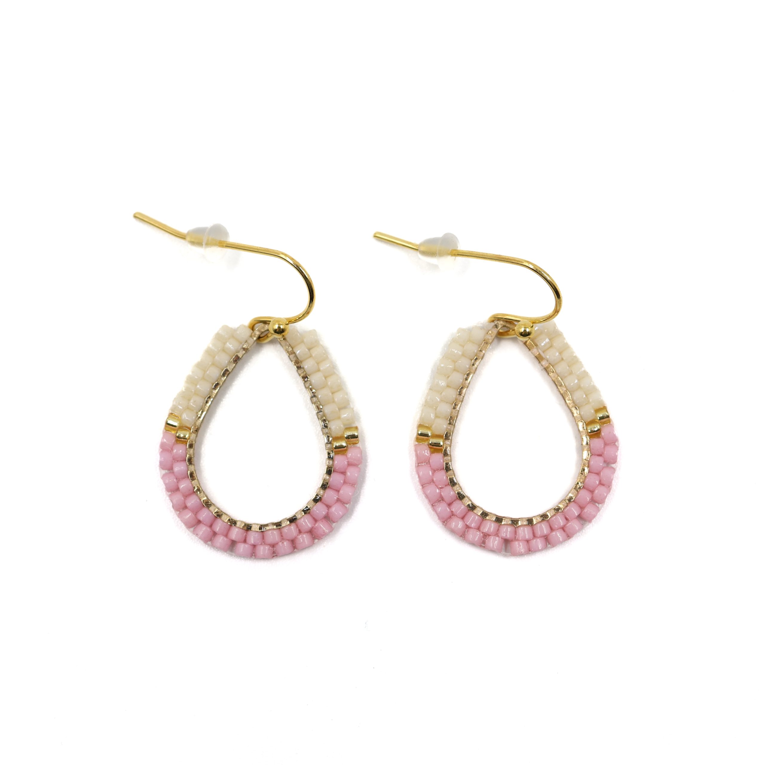 Earrings Cream & Pink Earrings Cream Pink scaled