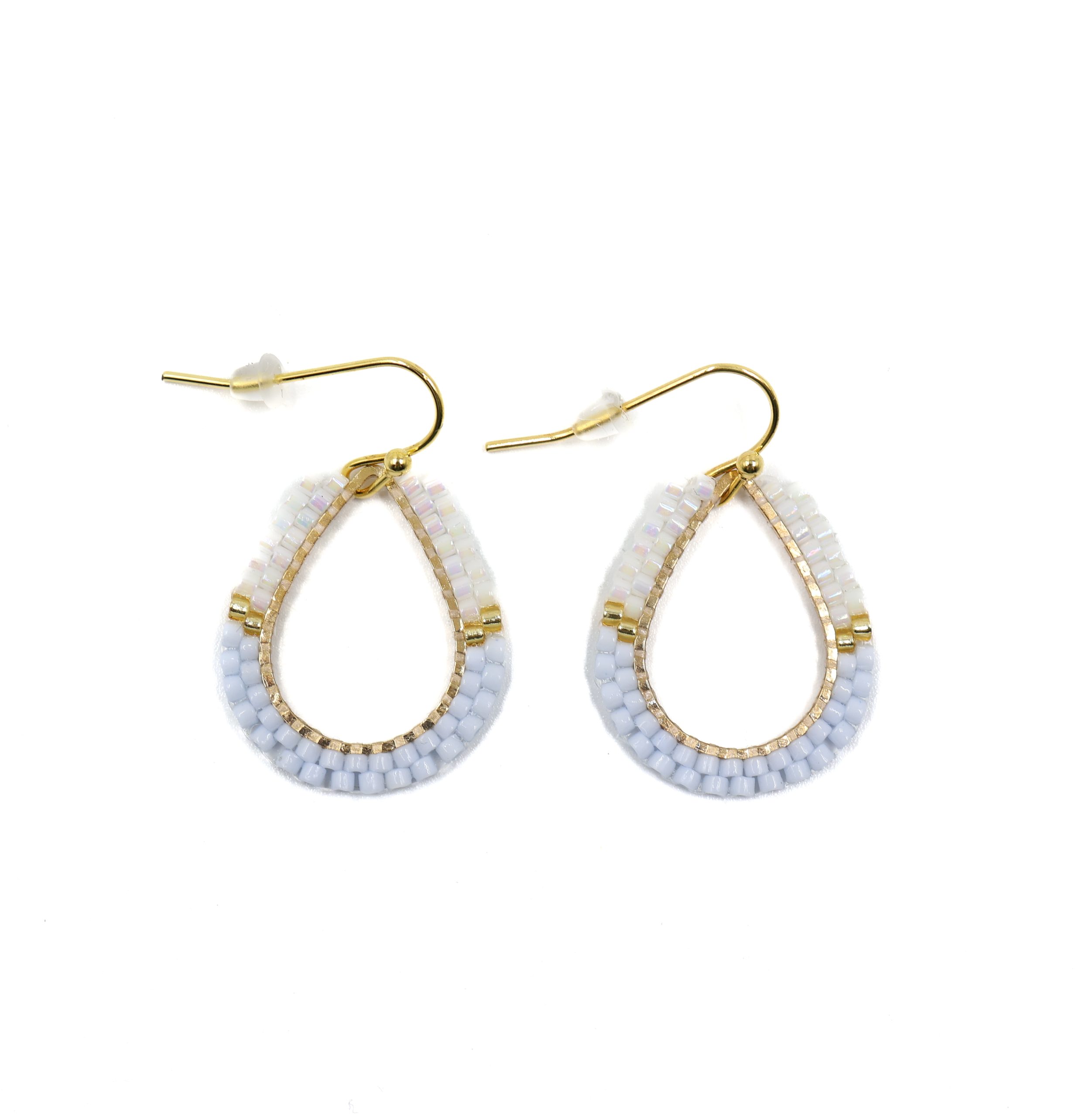 Earrings White & Light Blue Earrings White Light Blue scaled