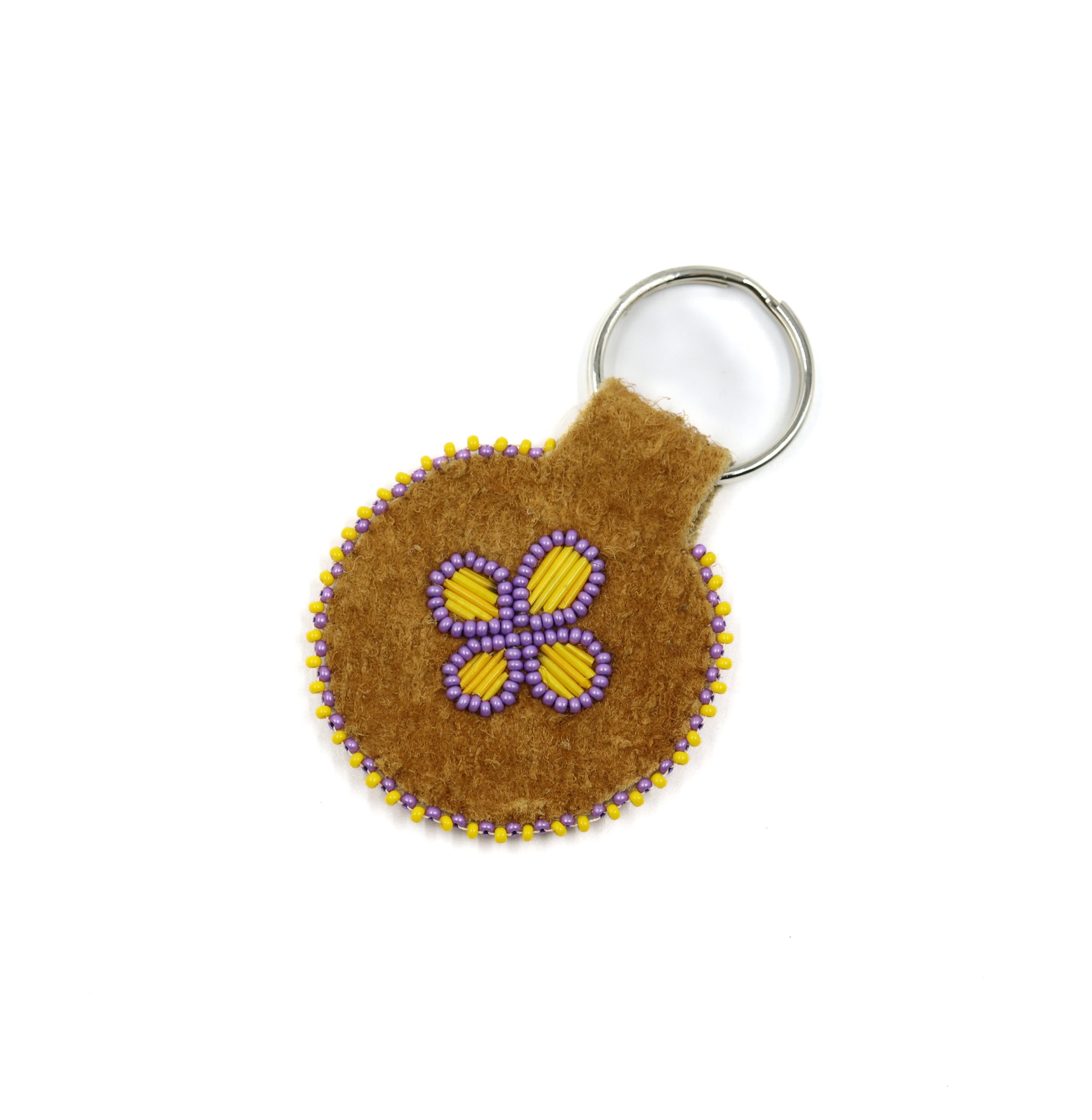 Keychain yellow & Purple Flower Keychain yellow Purple Flower scaled