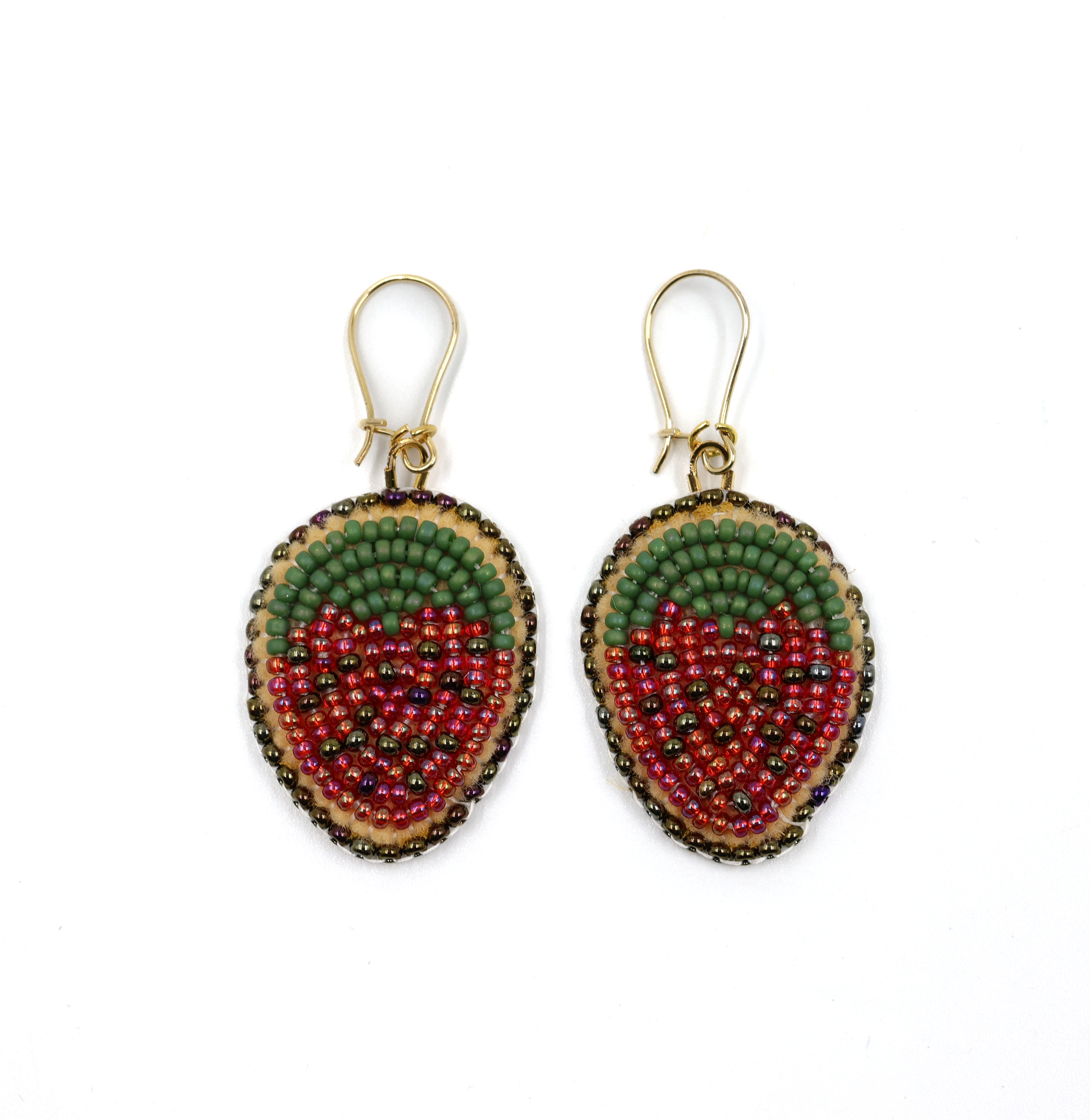 Strawberry Earrings Red Strawberry Earrings Red