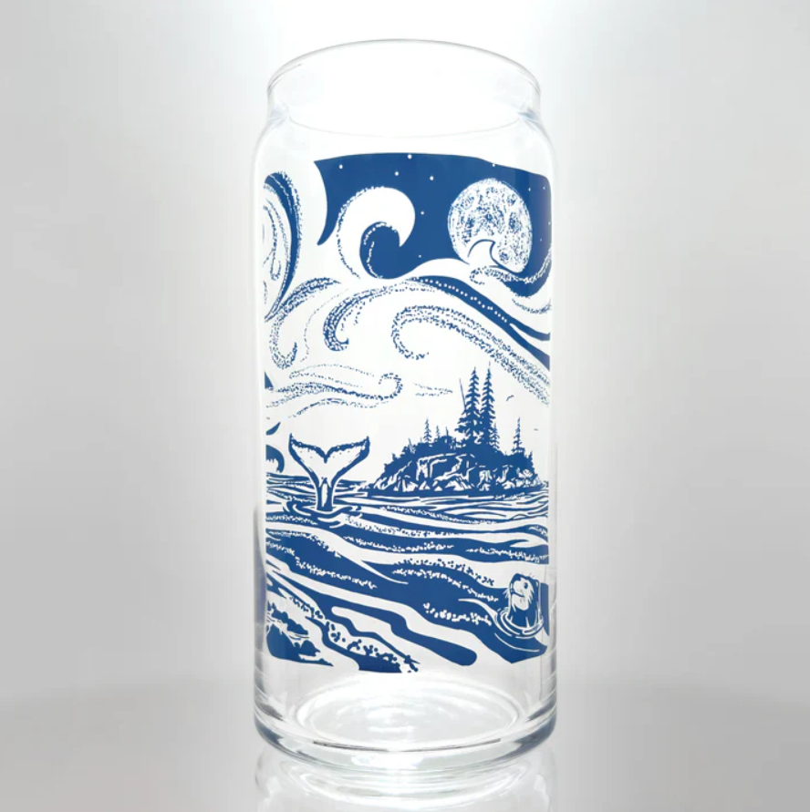 Whale & Otter Beer Glass Whale Otter Beer Glass