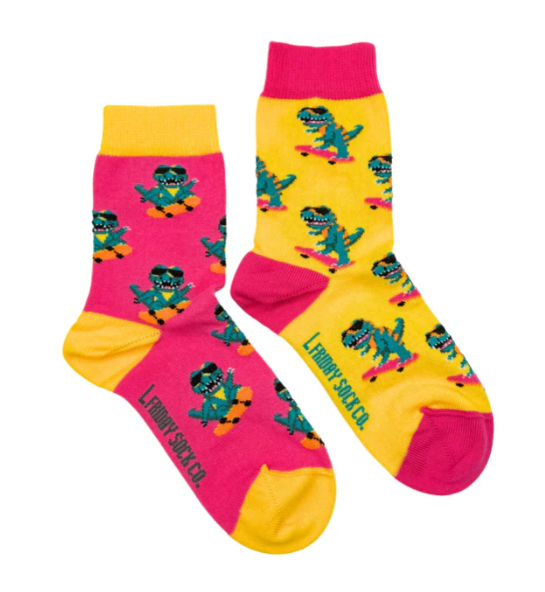 Dinos on Skateboards Kids Socks Dinos on Skateboards Kids Socks