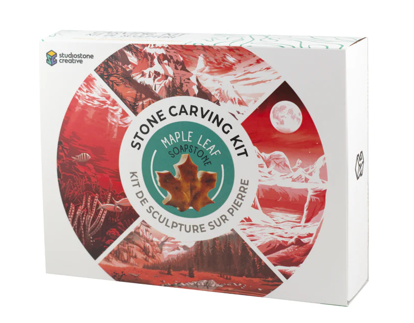 Maple Leaf Soapstone Carving Kit Maple Leaf Soapstone Carving Kit