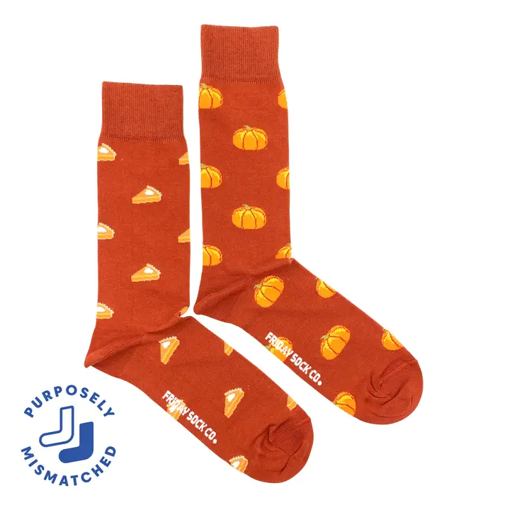 Men’s Pumpkin Pie Socks Mens Pumpkin Pie Socks