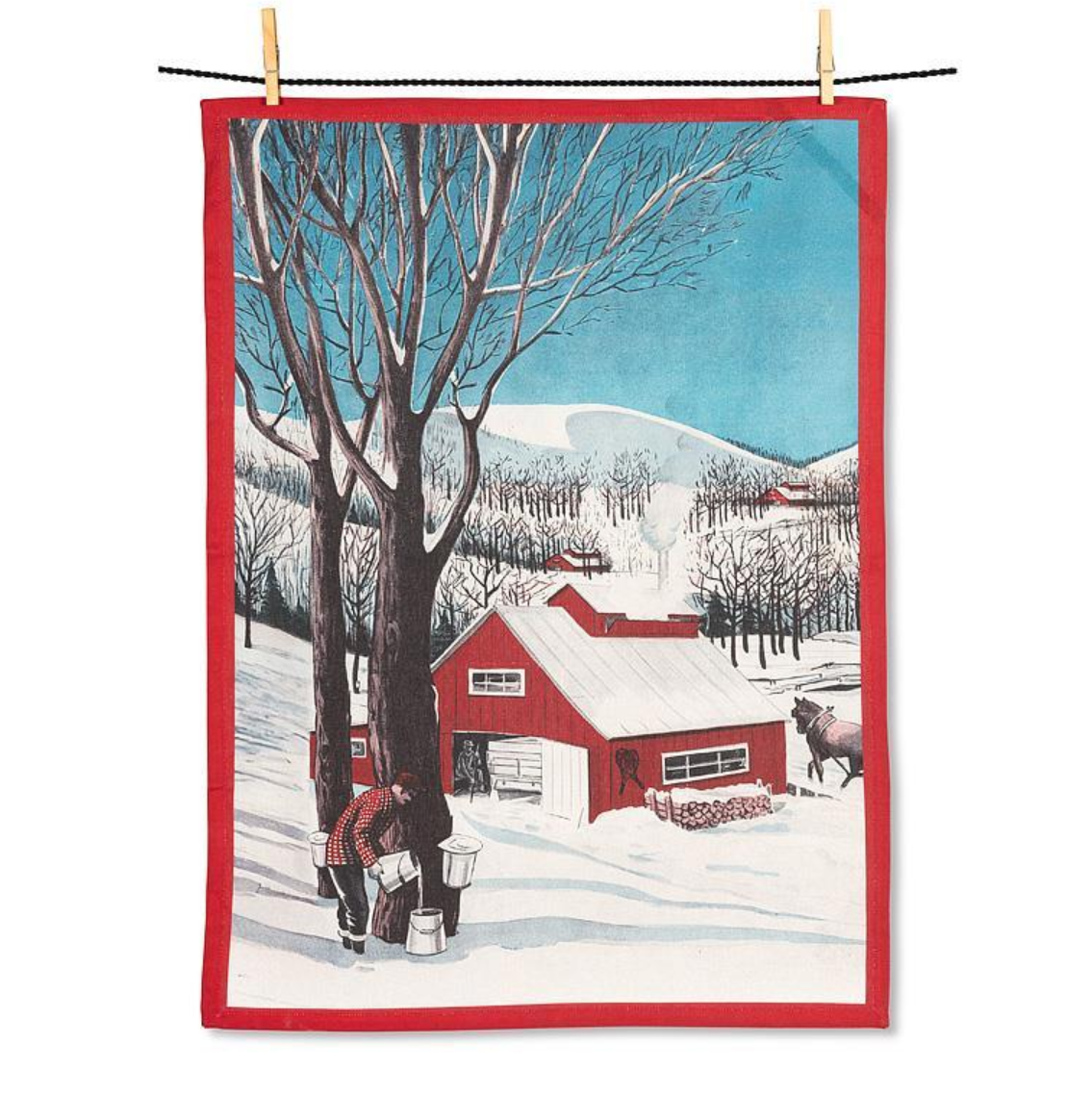 Maple Sugar Shack Tea Towel Maple Sugar Shack Tea Towel