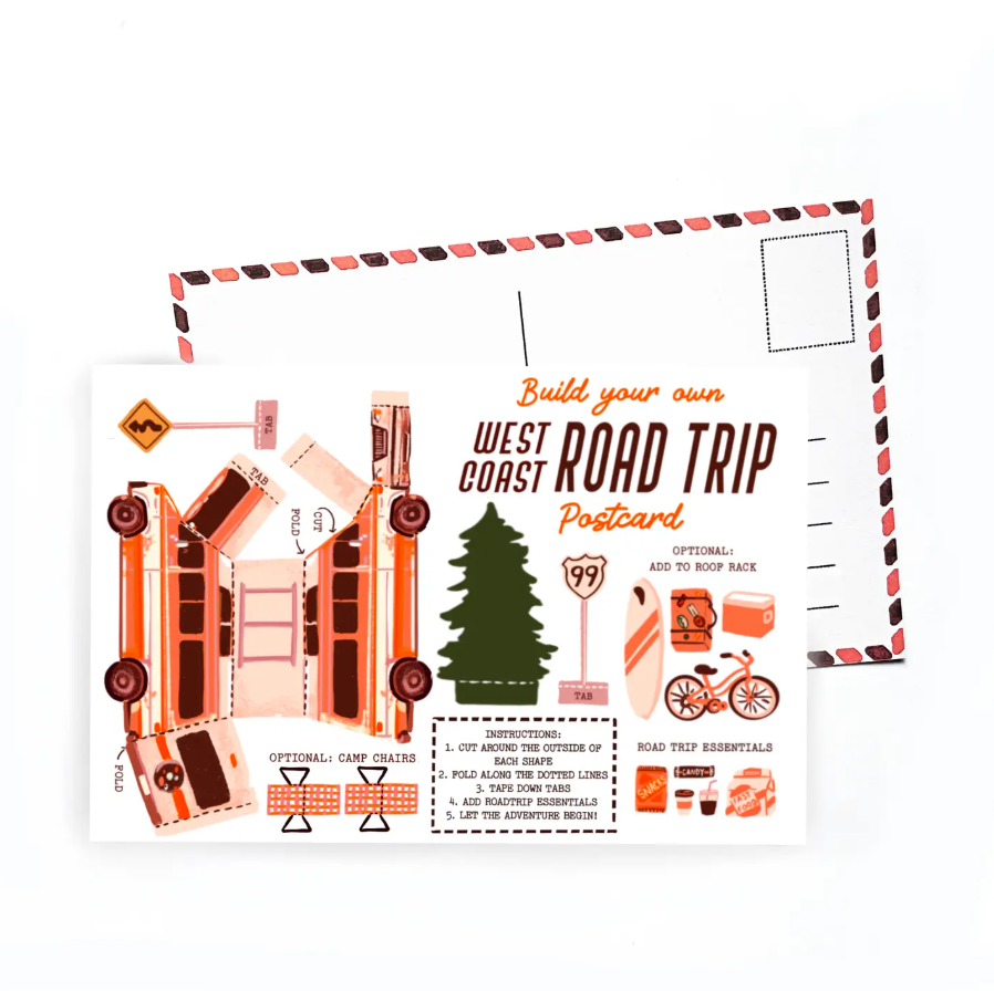 West Coast Road Trip Postcard West Coast Road Trip Postcard