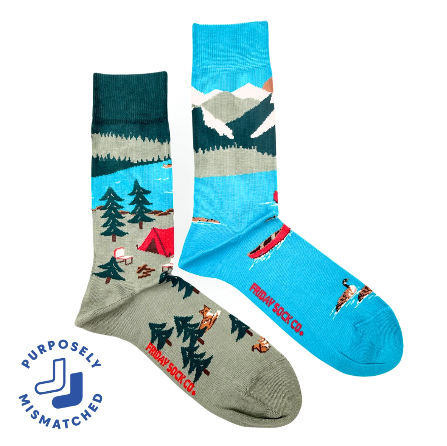 Mountain Scene Socks Mountain Scene Socks
