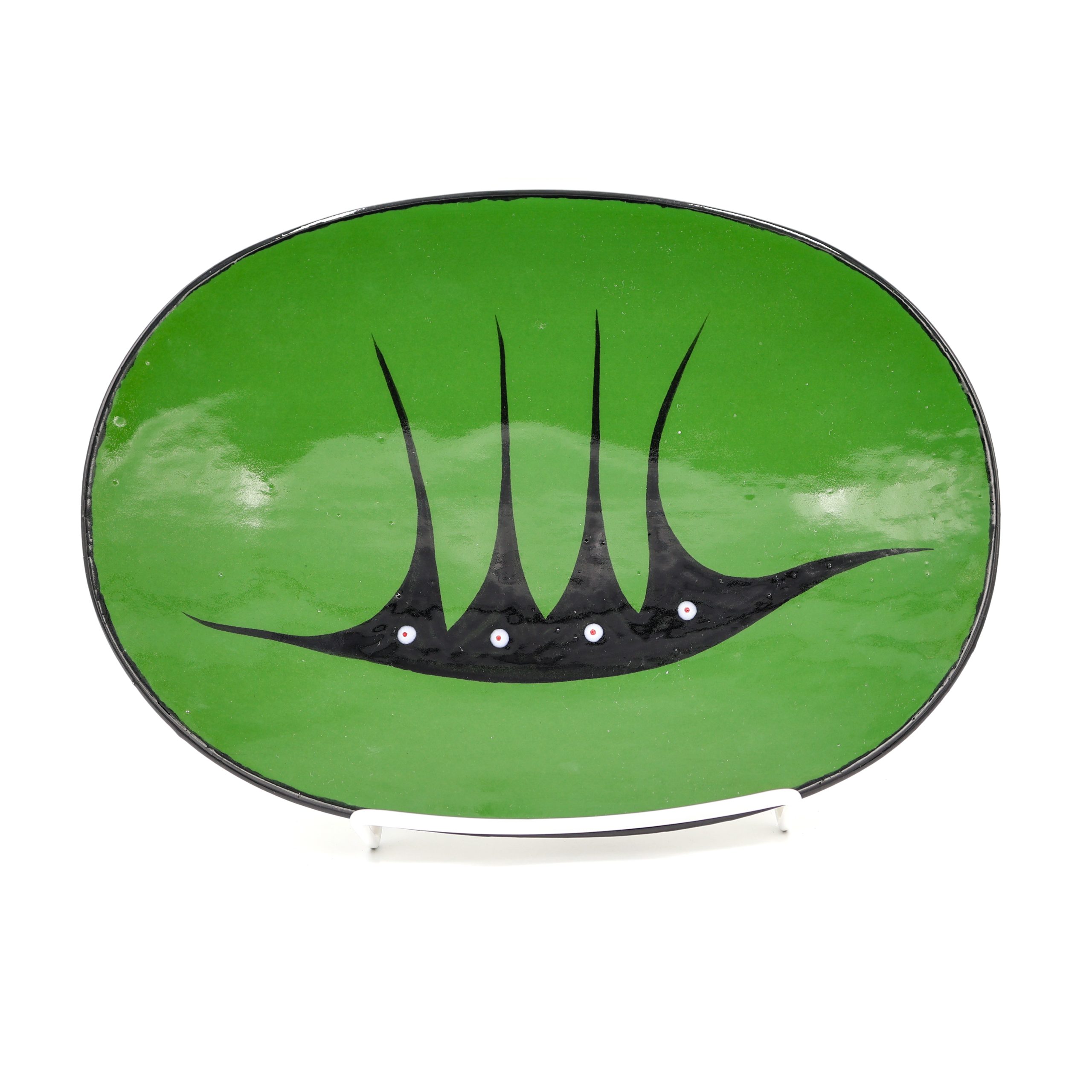 Oval Plate Large Green Oval Plate Large Green scaled