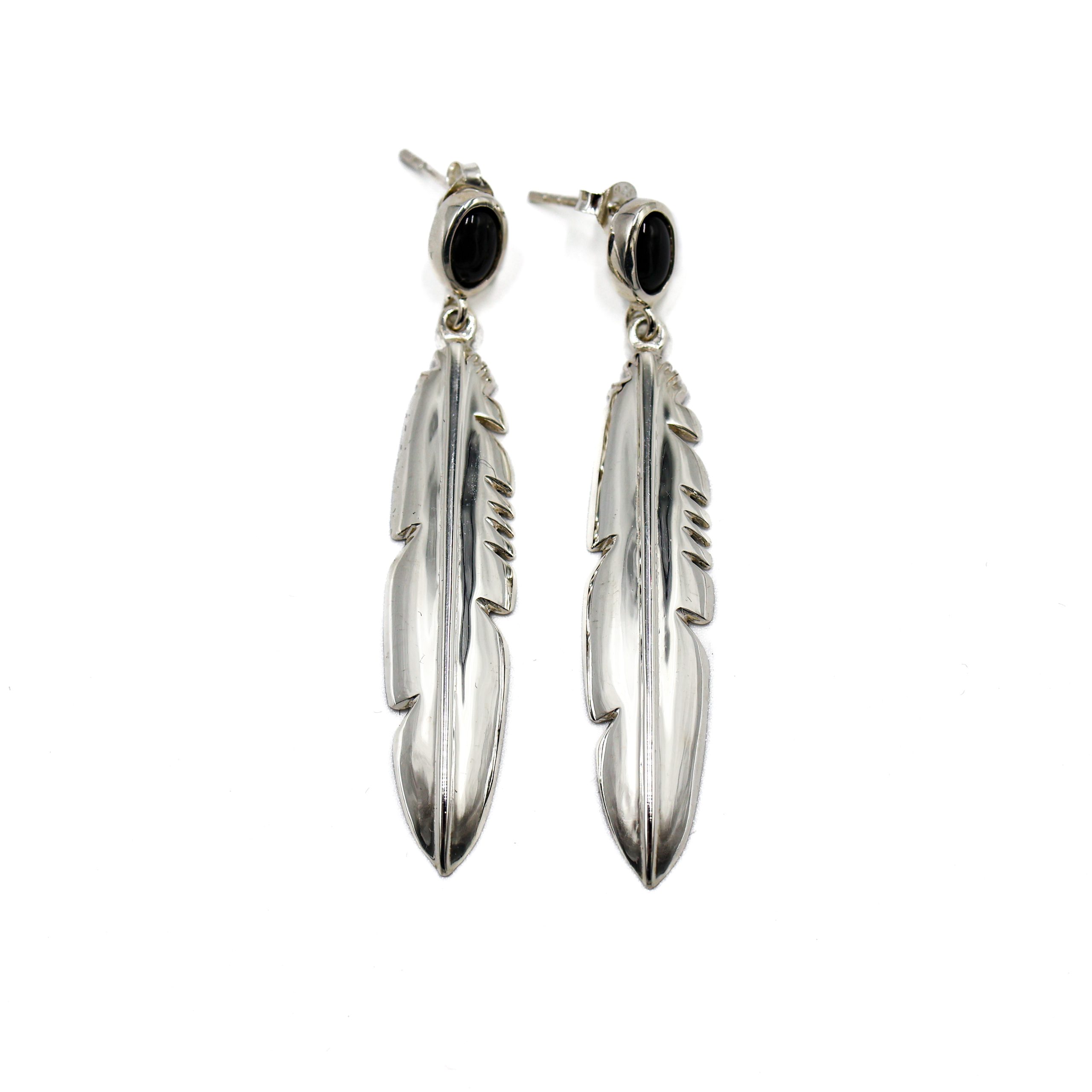 Eagle Feather Earrings Inlay Eagle Feather Earrings Inlay scaled