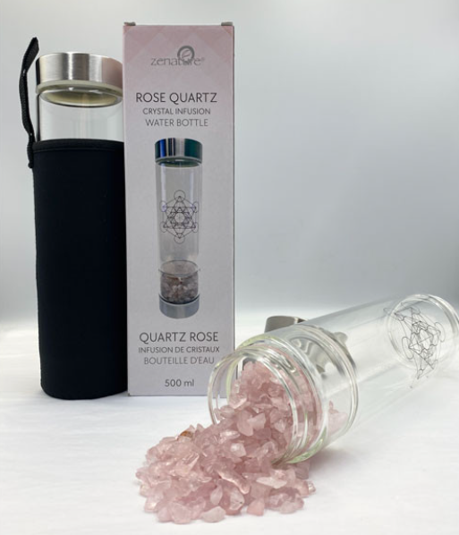 Rose Quartz Water Bottle Rose Quartz Water Bottle