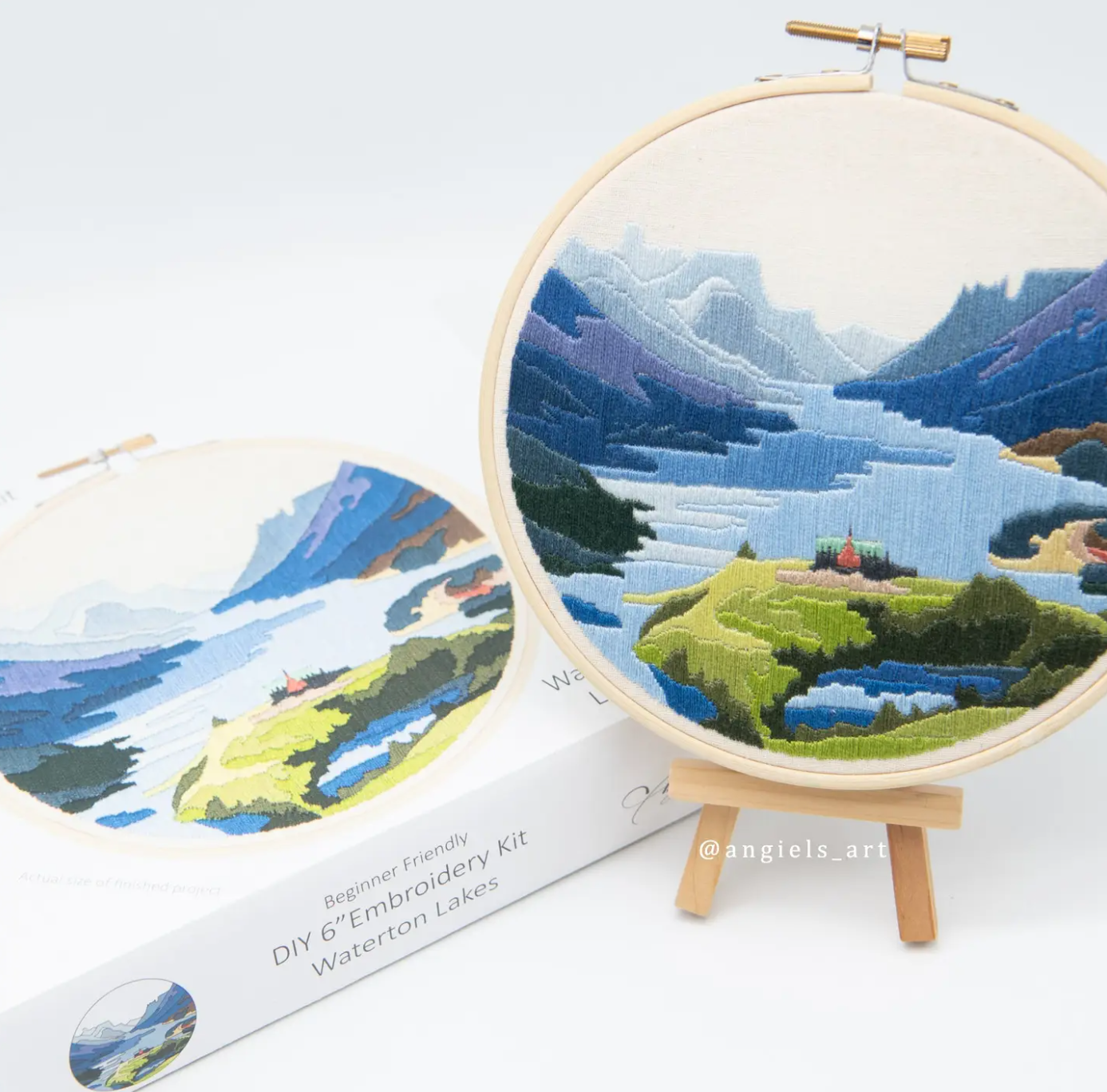 Waterton Lakes DIY Embriodery Kit Waterton Lakes DIY Embriodery Kit