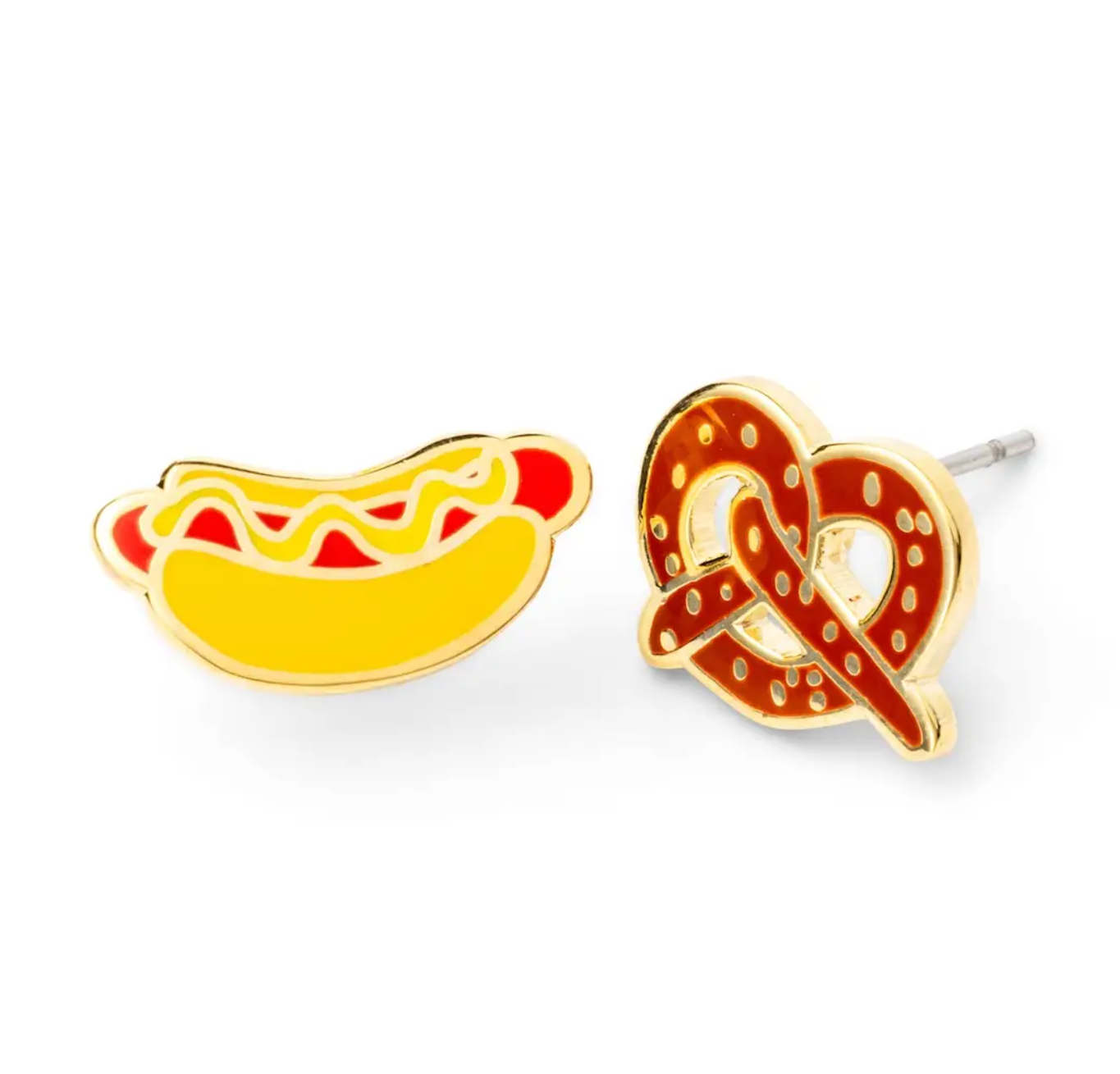 Hot Dog Pretzel Earrings Hot Dog Pretzel Earrings