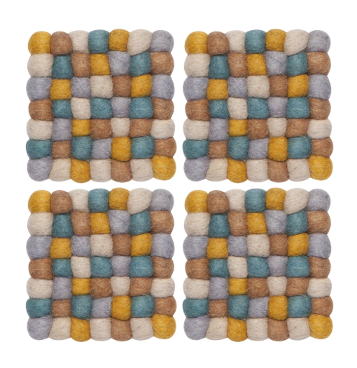 Ochre coasters Ochre coasters