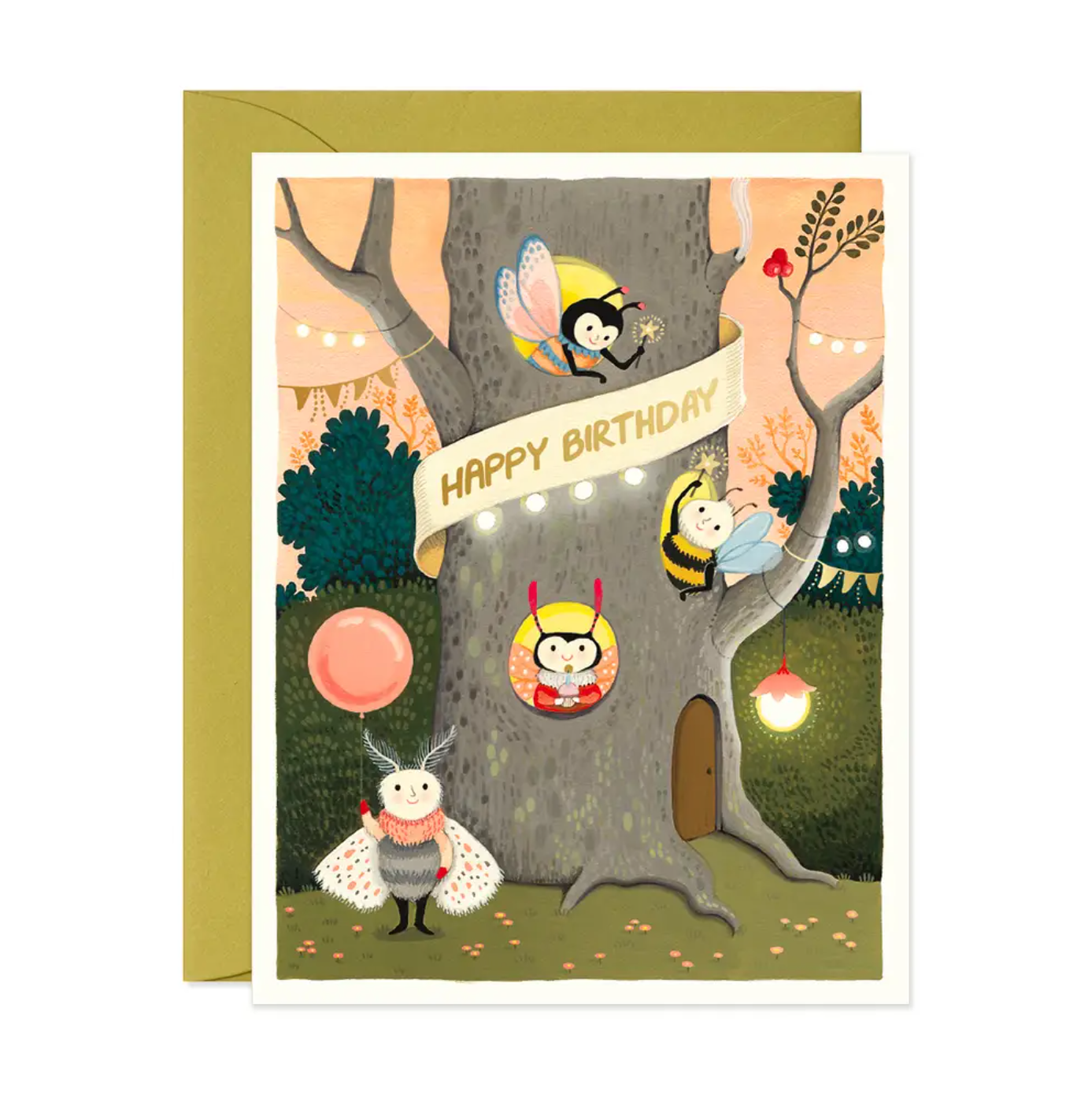 Tree Apartment Birthday Card Tree Apartment Birthday Card