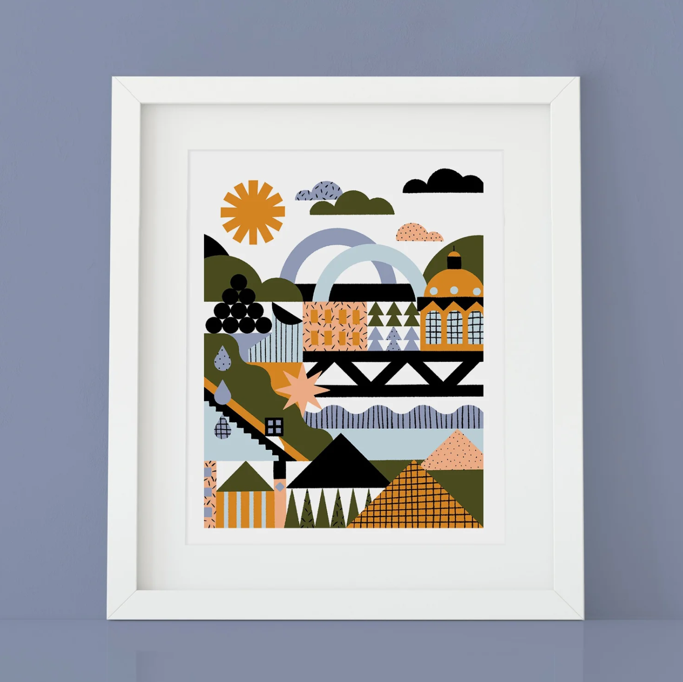 Abstract Edmonton Print Abstract Edmonton Print
