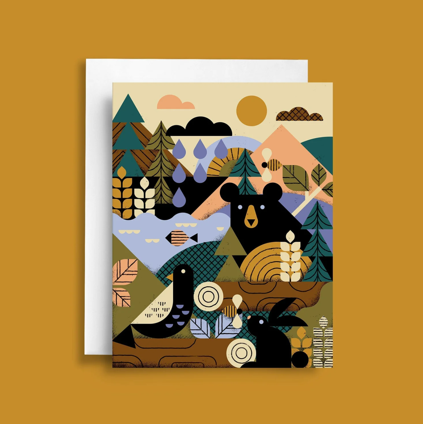 Birds, Bees, Bears, Hares Card Birds Bees Bears Hares Card