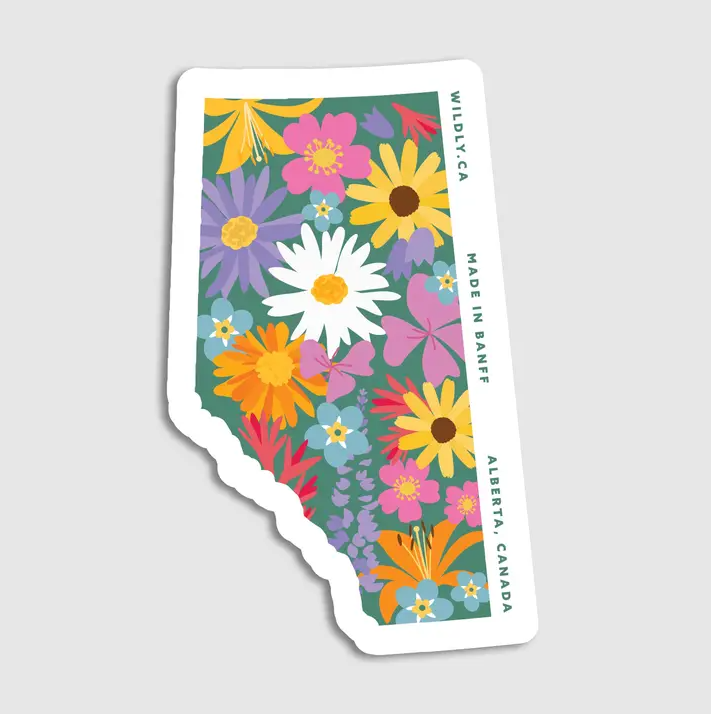 Alberta Wildflower Sticker Alberta Wildflower Sticker