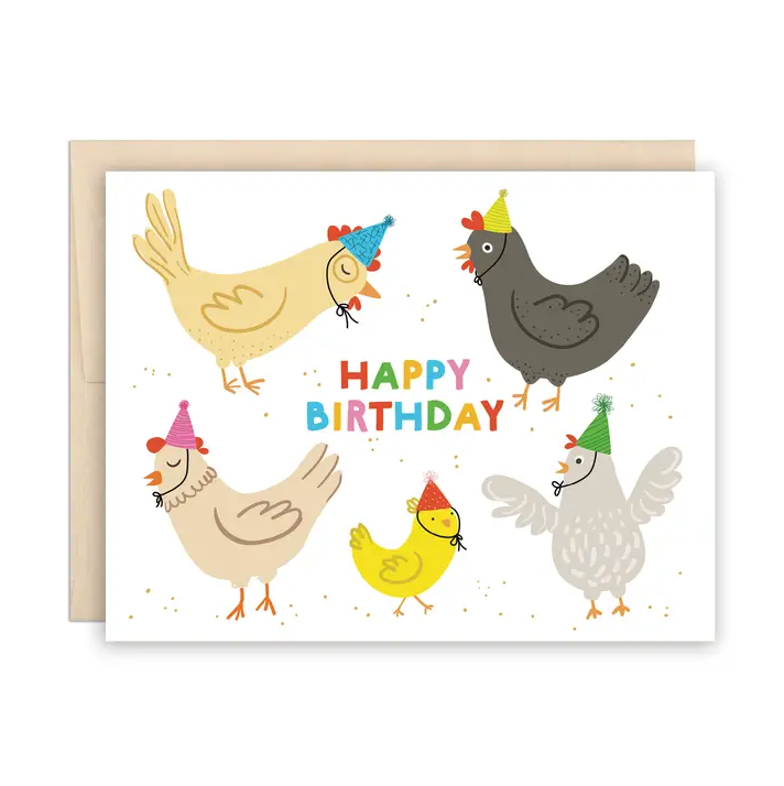 Chickens Birthday Card Chickens Birthday Card