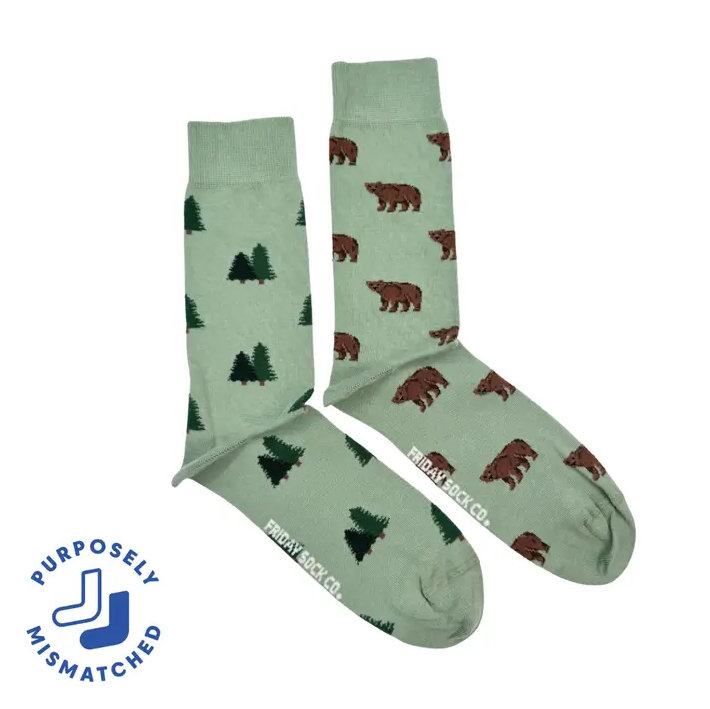 Men’s Forest and Bear Socks Mens Forest and Bear Socks