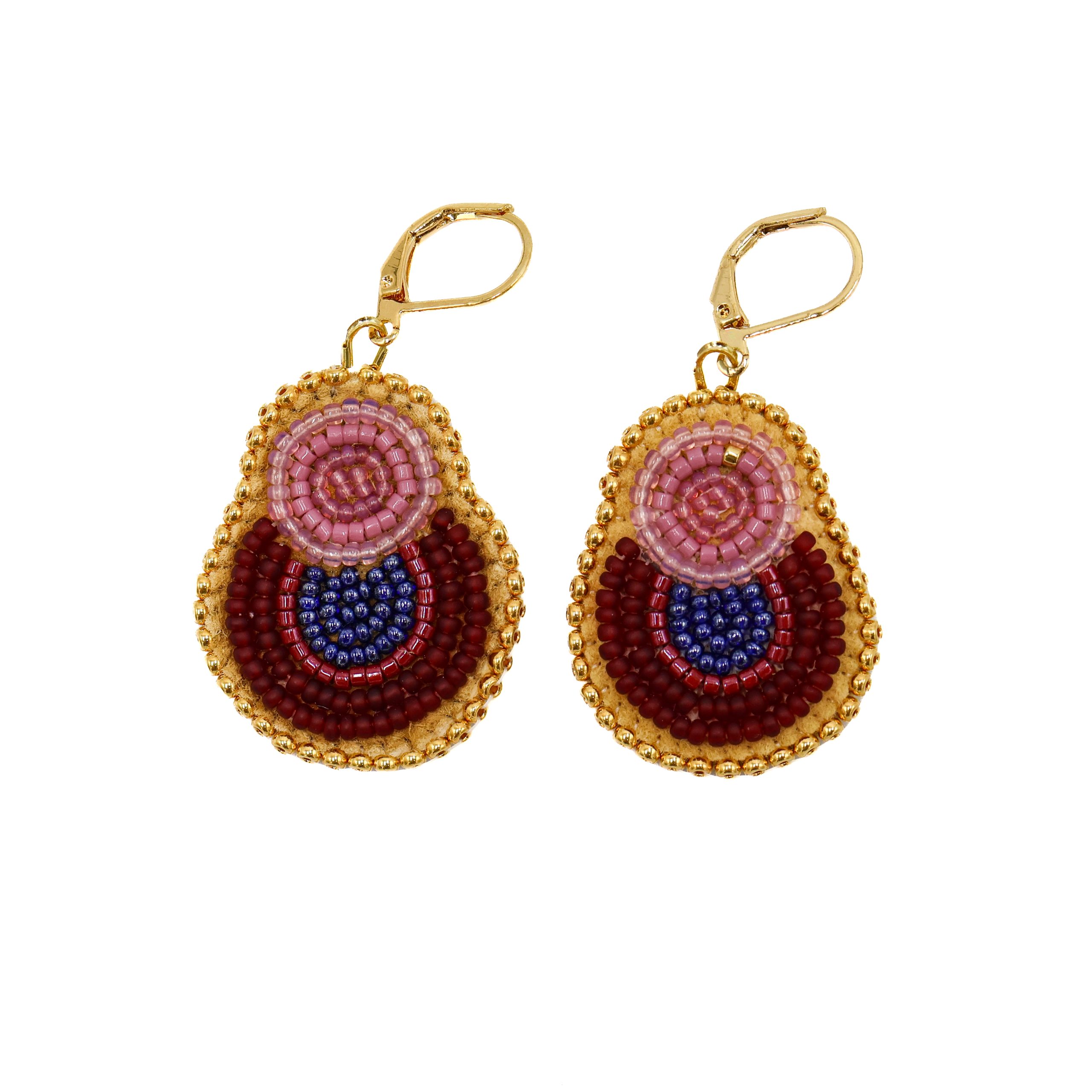 Small Earrings Red Blue Pink Small Earrings Red Blue Pink scaled