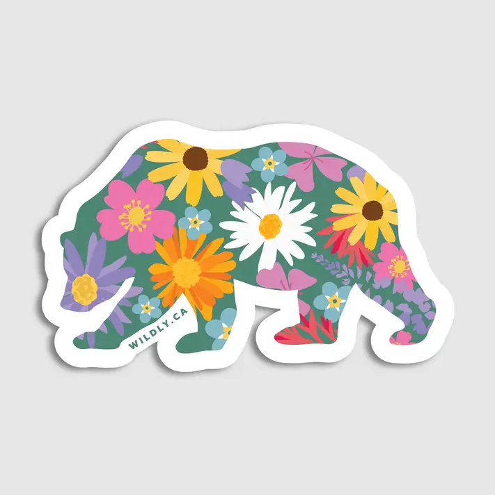 Wildflower Bear Sticker Wildflower Bear Sticker