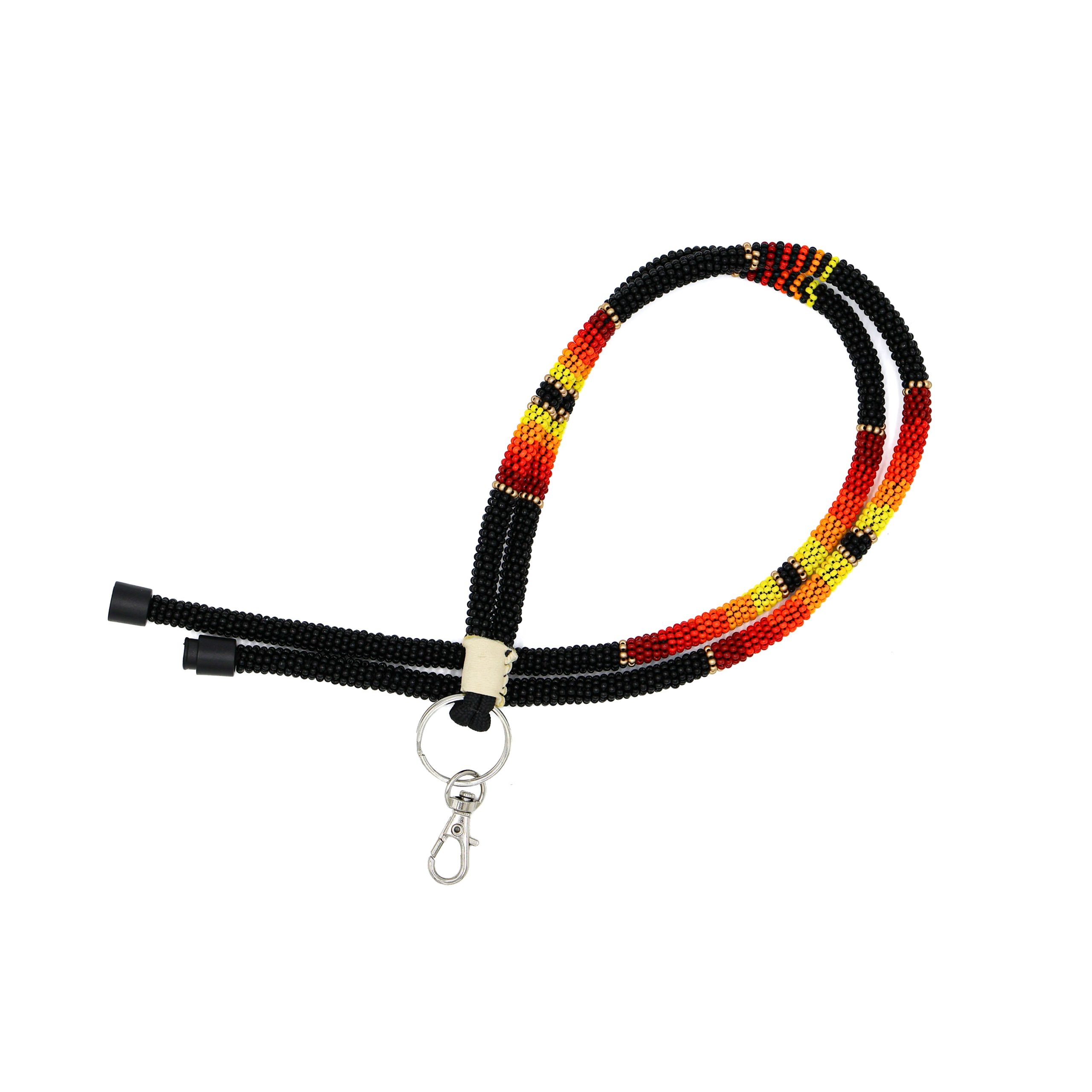 Beaded Lanyard black Beaded Lanyard black scaled